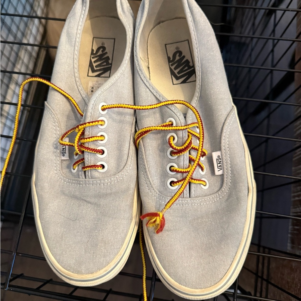 Vans White and Gray Sneakers